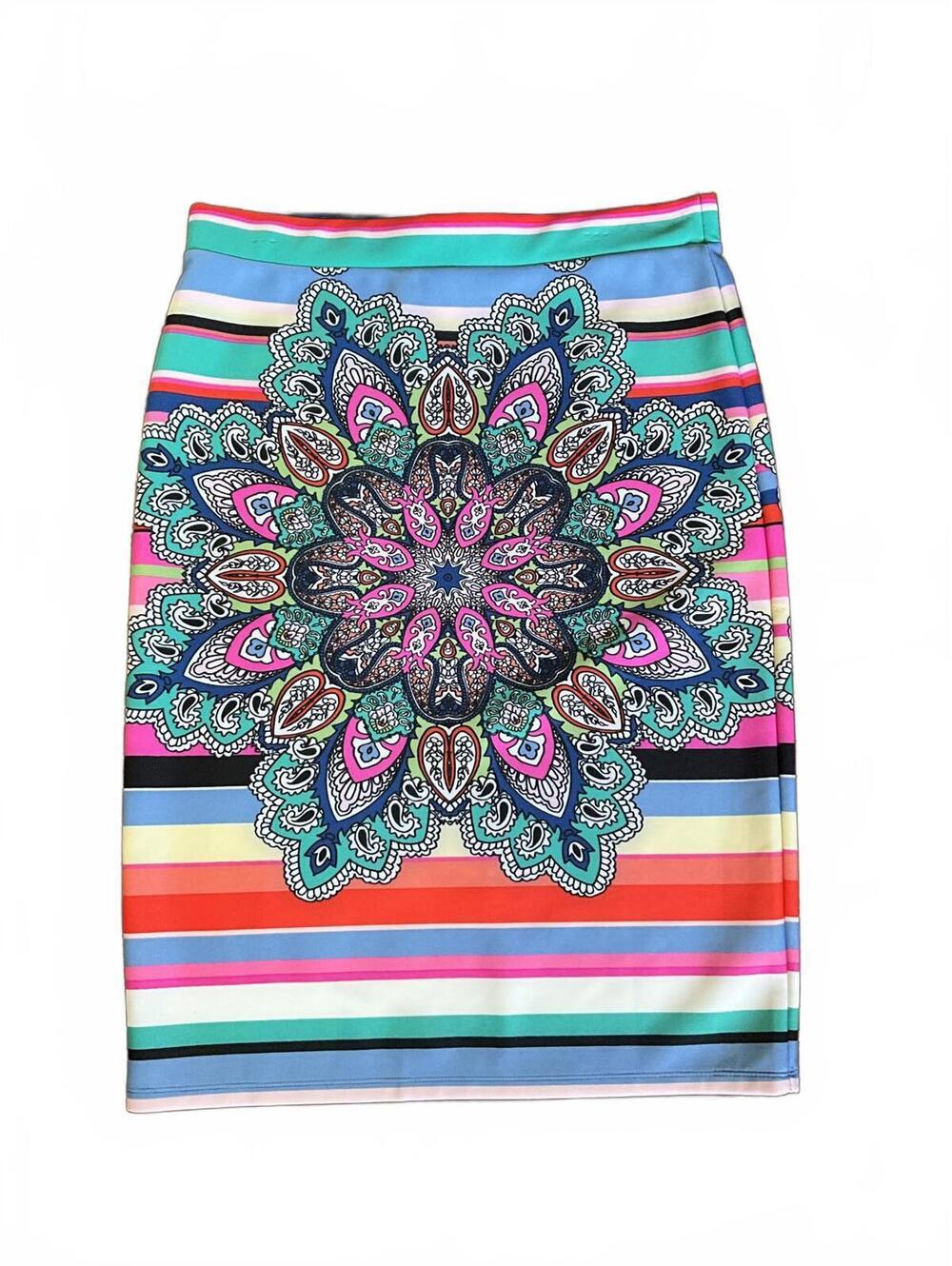 Versona Multi Color Pencil Skirt NWT